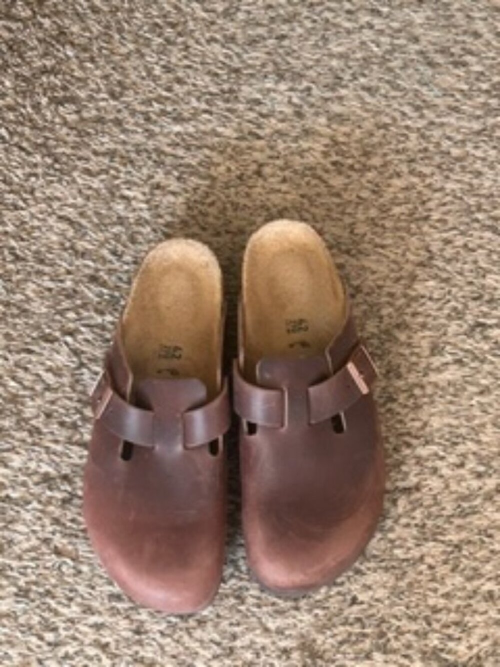 Men's Brown leather Birkenstock Clogs Size 42